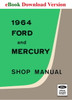 1964 Ford and Mercury Large Car Factory Shop Service Manual Download