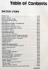 1989 Ford Taurus SHO Mercury Sable Shop Manual Table of Contents