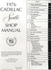  1976 Cadillac Seville Service Manual Table of Contents