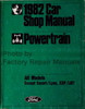 1982 Ford Lincoln Mercury Car Engine Powertrain Shop Service Manual