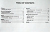 2000 Chevy GMC C2500 K2500 Bi-Fuel Service Manual Supplement Table of Contents