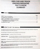 2005 Ford Car & Truck Engine/Emissions Facts Book Summary Table of Contents