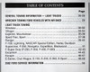2002 Ford Lincoln Mercury Car and Truck Towing Instruction Manual Table of Contents