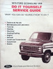 1979 Ford Econoline Do It Yourself Service Guide 