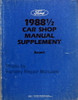 1988 1/2 Ford Escort Shop Manual Supplement