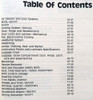 1988 1/2 Ford Escort Shop Manual Supplement Table of Contents