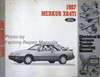 1987 Merkur XR4Ti Electrical & Vacuum Troubleshooting Manual