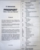 1995.5 Honda Passport Service Manual Table of Contents