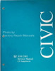2001-2003 Honda Civic GX Service Manual Supplement