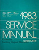 1983 Chrysler New Yorker 600 Omni Horizon Service Manual Supplement