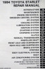 1984 Toyota Starlet Repair Manual Table of Contents
