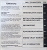 1999 Suzuki Grand Vitara Electrical Wiring Diagrams Table of Contents