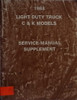 1988 GMC Light Duty Truck C/K Models Service Manual Supplement