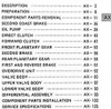 Toyota A540E Automatic Transmission Repair Manual Table of Contents
