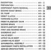 Toyota A540E Automatic Transmission Repair Manual Table of Contents\n