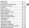Toyota A540E A540EH Automatic Transaxle Repair Manual Table of Contents

