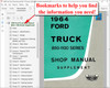 1964 Ford Truck 850-1100 Series Shop Manual