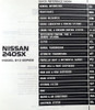 1992 Nissan 240SX Service Manual Table of Contents