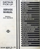 1975 Datsun Pickup Service Manual Table of Contents
