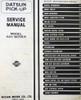 1975 Datsun Pickup Service Manual Table of Contents