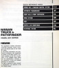 1994 Nissan Truck & Pathfinder Service Manual Supplement Table of Contents