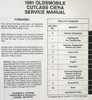 1991 Olds Cutlass Ciera and Custom Cruiser Service Manual Table of Contents