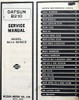 1978 Datsun B210 Service Manual Table of Contents