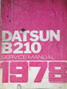 1978 Datsun B210 Service Manual
