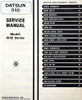 1979 Datsun 310 Service Manual Table of Contents