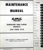 1957 GMC Truck 550 - 970 Maintenance Manual Table of Contents