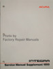 1999 Acura Integra Service Manual Supplement