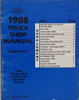 1989 Ford F59 Stripped Chassis and Motorhome Shop Manual Supplement