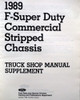 1989 Ford F59 Stripped Chassis and Motorhome Shop Manual Supplement