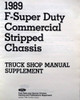 1989 Ford F59 Stripped Chassis and Motorhome Shop Manual Supplement