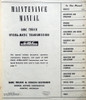 1954 GMC Hydra-Matic Transmission Operation and Maintenance Manual 