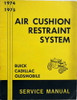 1974 1975 Buick Cadillac Oldsmobile Airbag Service Manual 