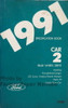 1991 Ford Lincoln Mercury Car RWD Service Specifications Book 