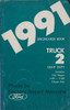 1991 Ford Truck Van SUV Service Specifications Book