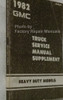 1982 GMC Astro 95 Brigadier General Shop Service Repair Manual Supplement