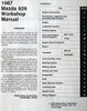 1987 Mazda 626 Workshop Manual
