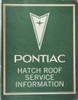 1976-1980 Pontiac Hatch Roof Service Manual