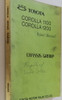 1968-1970 Toyota Corolla Chassis Repair Manual