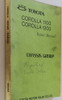1968-1970 Toyota Corolla Chassis Repair Manual