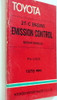 1978 Toyota 2T-C Emission Control Repair Manual