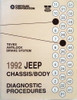 1992 Jeep Teves Anti-Lock Brakes Diagnostic Procedures Service Manual