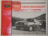 1989 Ford Escort Tempo Mercury Topaz Do-It-Yourself Service Manual