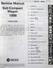 1986 Dodge Plymouth Colt Vista Service Manual