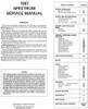 1987 Chevrolet Spectrum Service Manual
