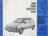 1988 Ford Festiva Electrical & Vacuum Troubleshooting Manual