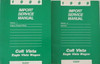 1989 Dodge Plymouth Colt Vista Eagle Vista Wagon Service Manual